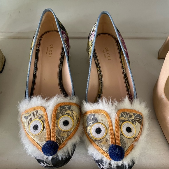 Gucci Kimberly embellished Heels Sz 39.5 - Picture 8 of 11